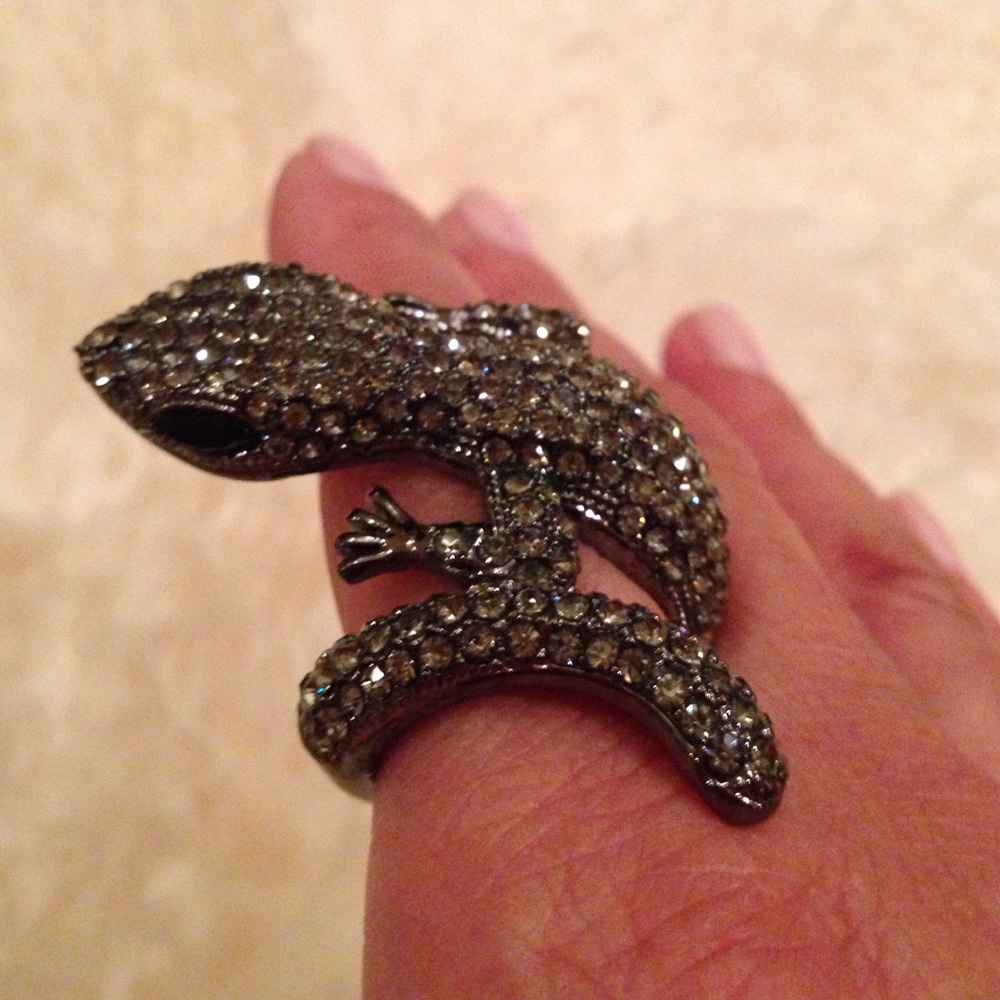Lizard Cocktail Ring - image 2